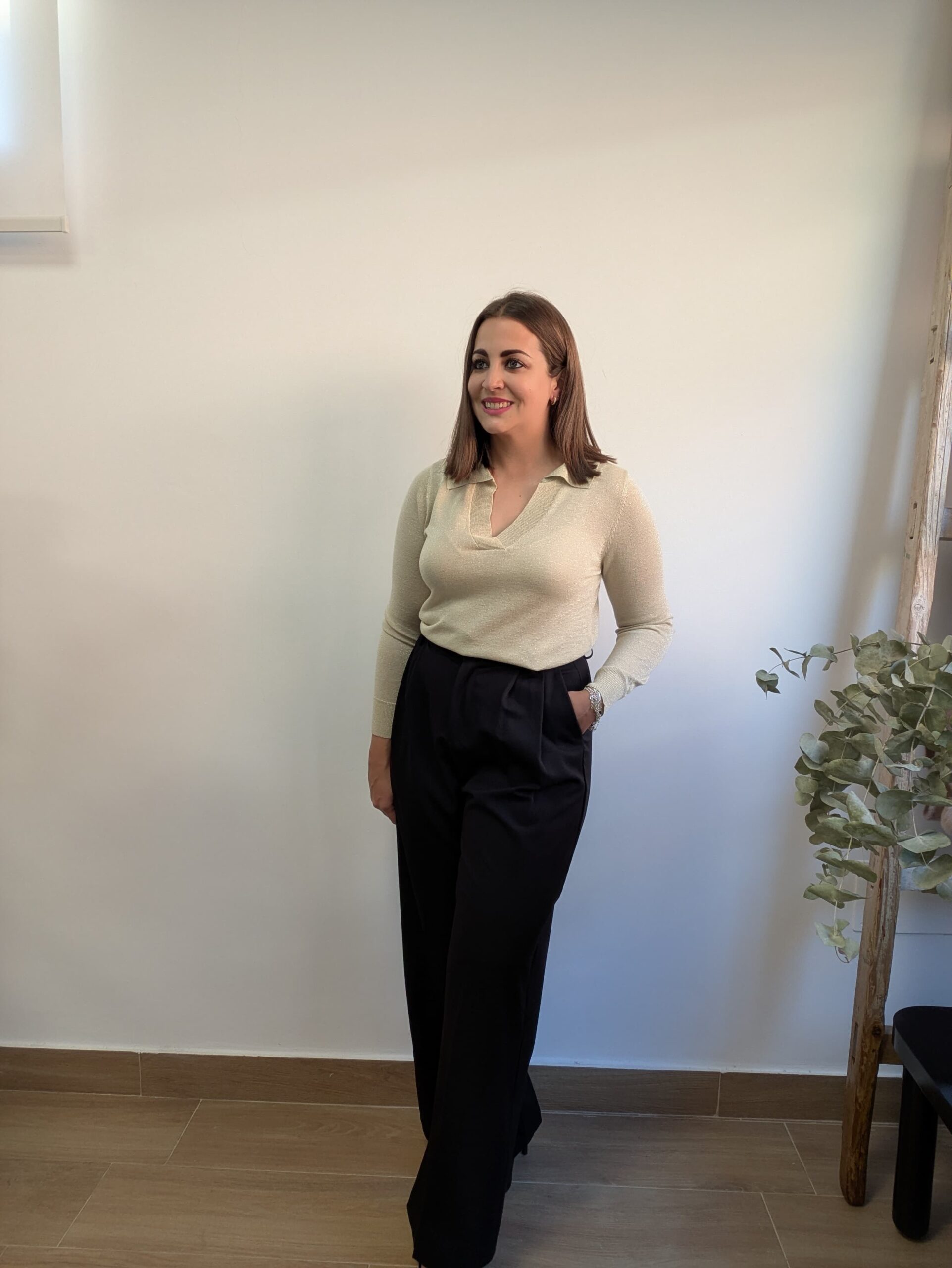 Conjunto Polo Punto y Pantalon de Pinzas