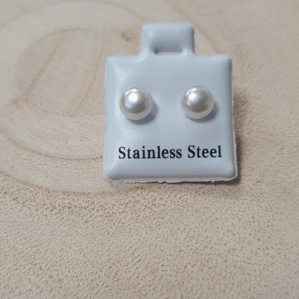 Pendientes de perla clásica 6mm