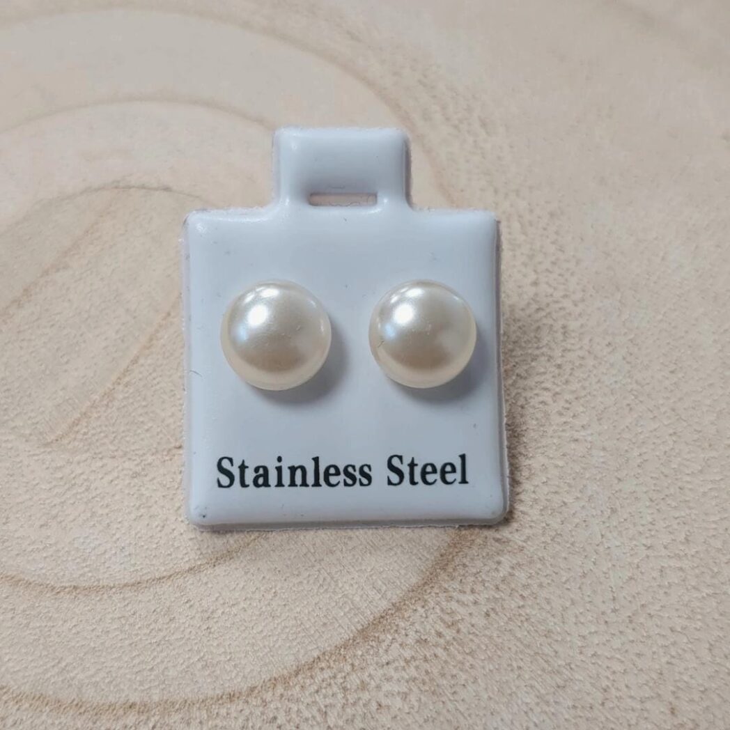 Pendientes perla clásica 9mm